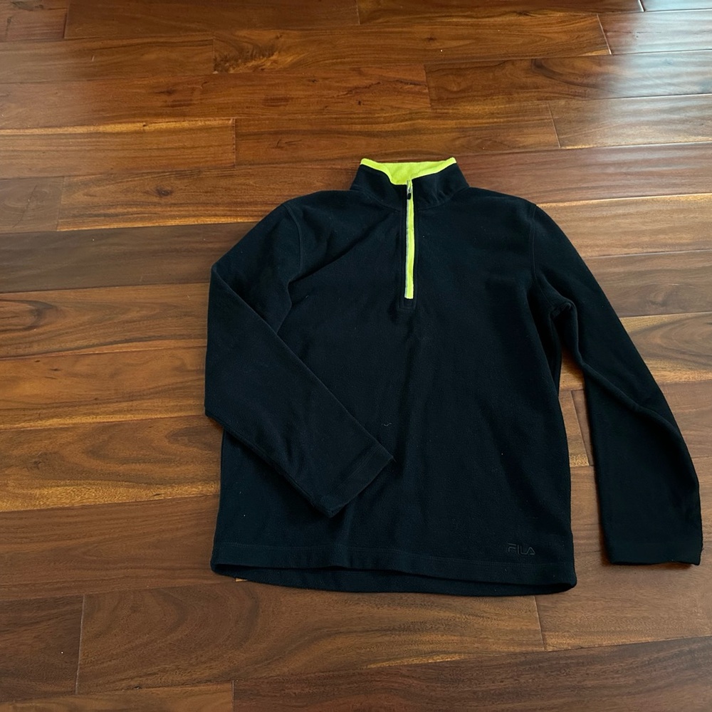Men’s black fila half zip fleece size small - Picture 1 of 3